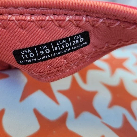 Spenco Women's Total Support Recovery Flip Flops Size 11 Coral Star Print NWT - Picture 7 of 7